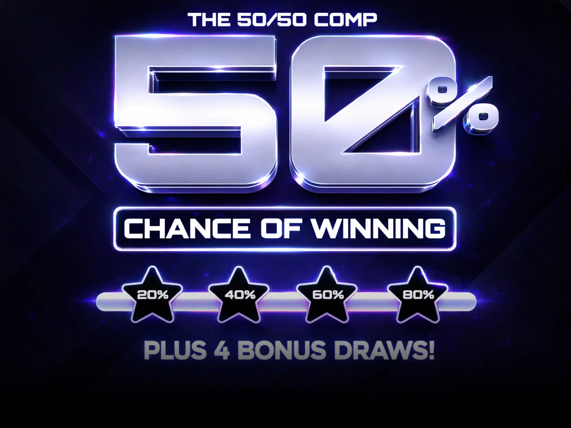 50/50 CHANCE OF WINNING