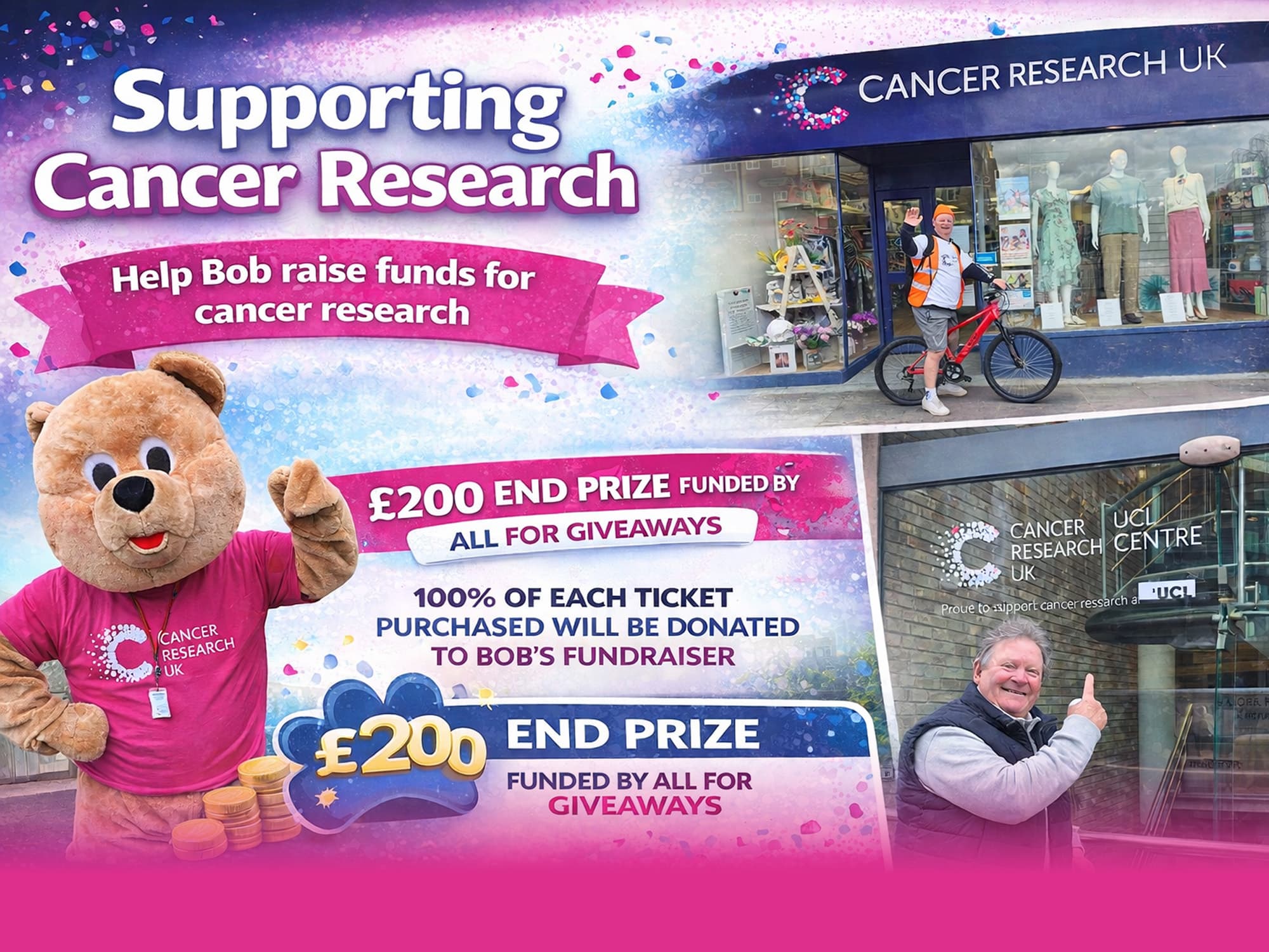 Help Bobby Raise Money For Cancer Research