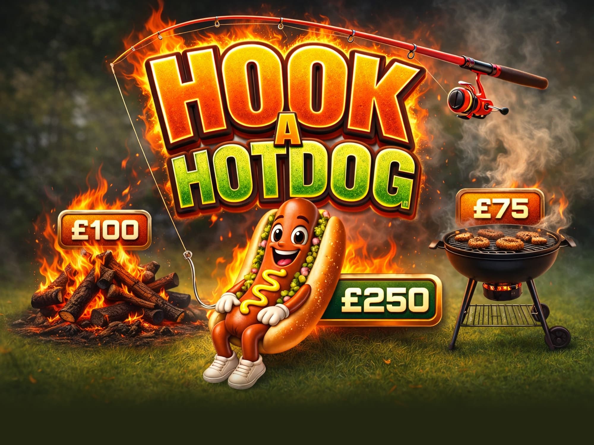 Hook A Hot Dog 20X TOP PRIZES OF £250