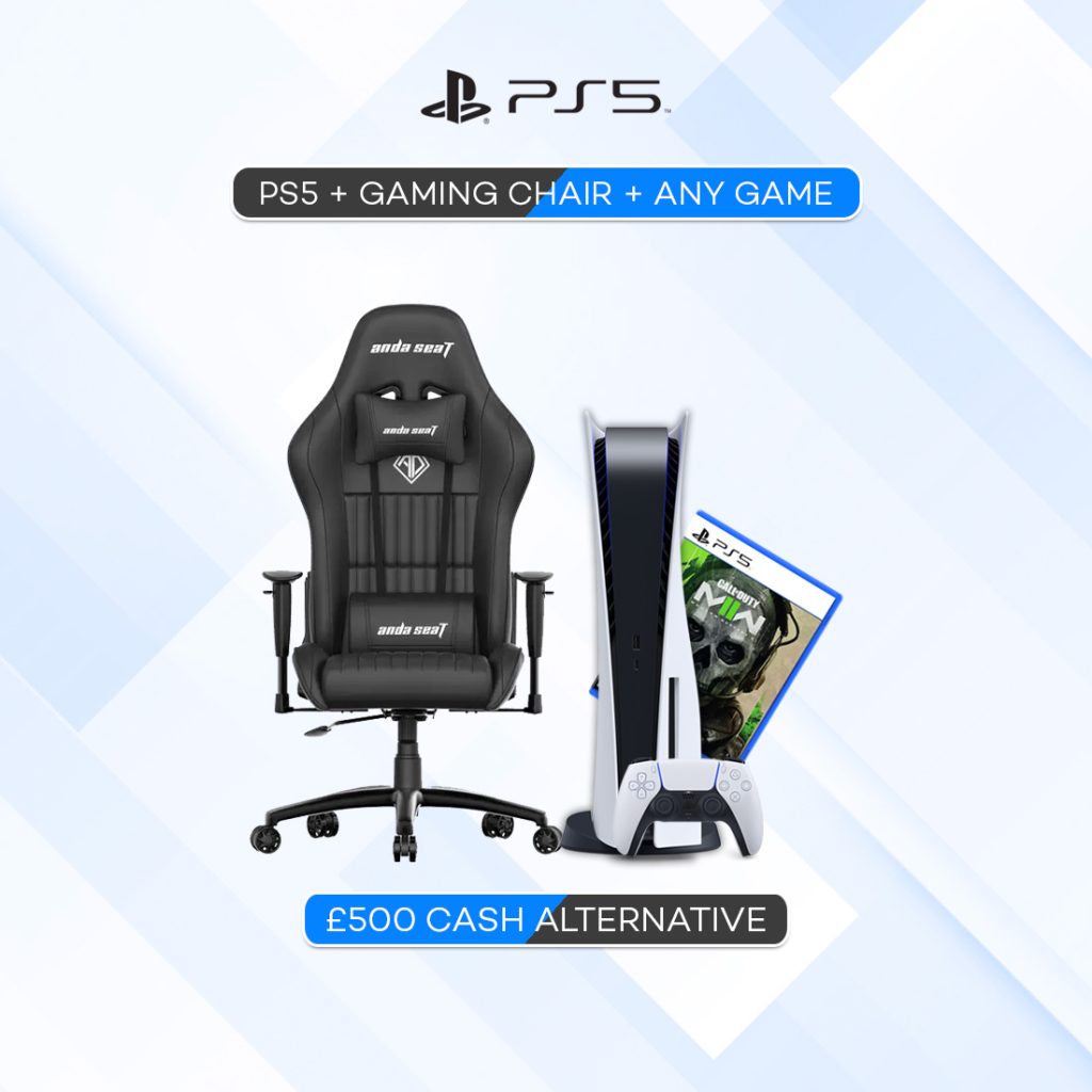 WIN THIS PS5 + GAMING CHAIR + ANY GAME FOR JUST 40P All For Giveaways