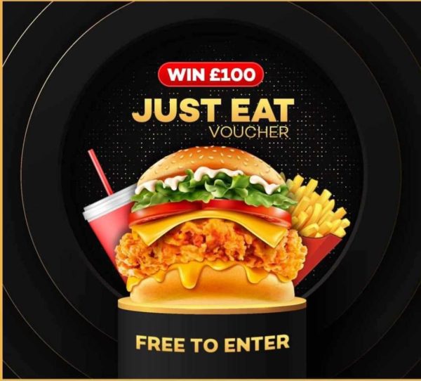 FREE TO ENTER, WIN A £100 JUST EAT VOUCHER FOR FREE! All For Giveaways